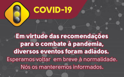 A AGENDA DE EVENTOS FOI SUSPENSA TEMPORARIAMENTE